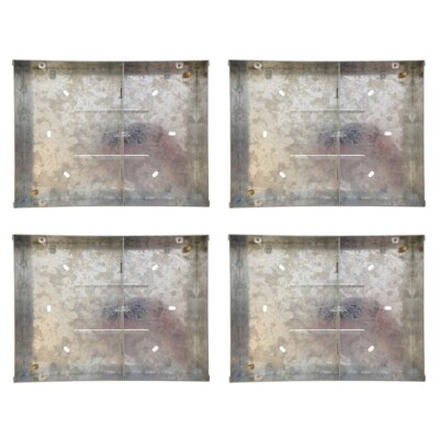 4 x Deta DB184 Unterputz Metall Rückwanddose für Multimedia Platten