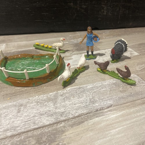Vintage Britischer Landarbeiter/Hühner/Enten/Pute/Hahn/Henne/Konvolut