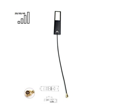 PCB antenna 4G/LTE working freq. 3dBi omnidirectional U.FL SWR 2 e.g. 4G,NB-IoT