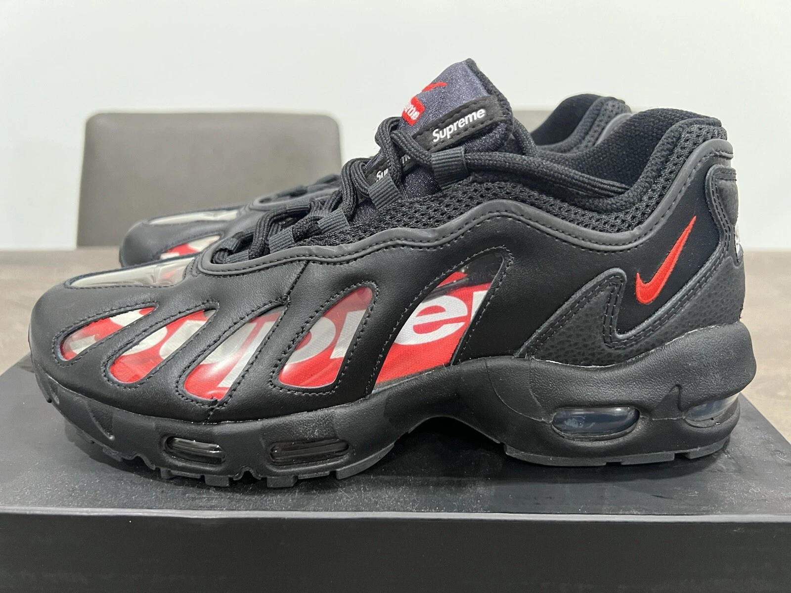 Nike Air Max 96 Supreme Noir Transparent Homme Taille 9