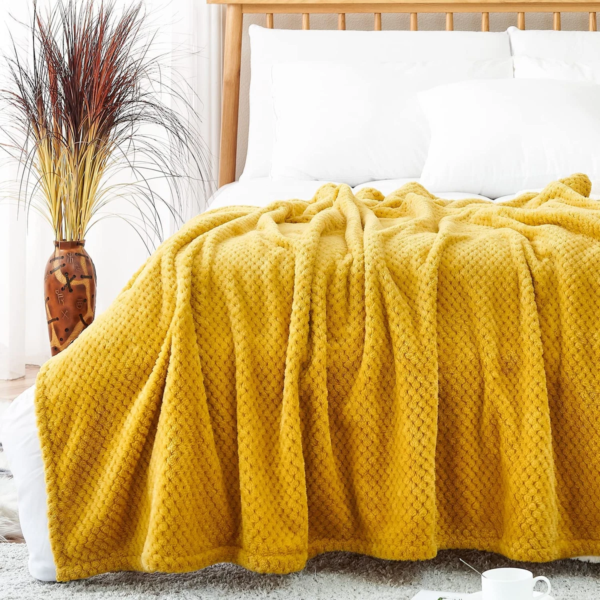 Mustard 2025 throw blanket