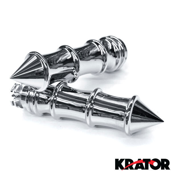 Motorcycle Handlebar Hand Grips For Honda VTX1300C / VTX1800C – 1" Bars – Aluminum & Rubber (JMTBNO)