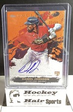 2021 Topps Inception Daniel Johnson Rookie Auto Orange #23/50 Rookie Indians