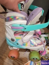 Iridescent Girl Roller Blades Rainbow 10-13c