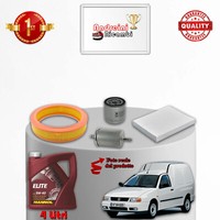 Set Service 4 Filter Und ÖL VW Caddy II 1.6 55KW 75CV Von 1995-> 2004