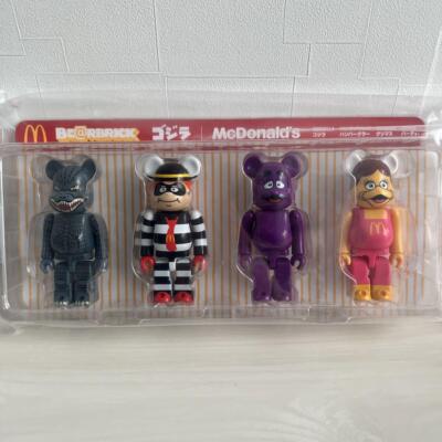 Be@rbrick Godzilla VS McDonald's 150% Set Hamburglar Grimas Birdie From Japan
