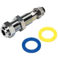 DCI Fitting, Poly Female Panel Mount 1/4" Q.D with Shut-off - Single