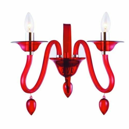 Lampade da parete da interno rosso cucina