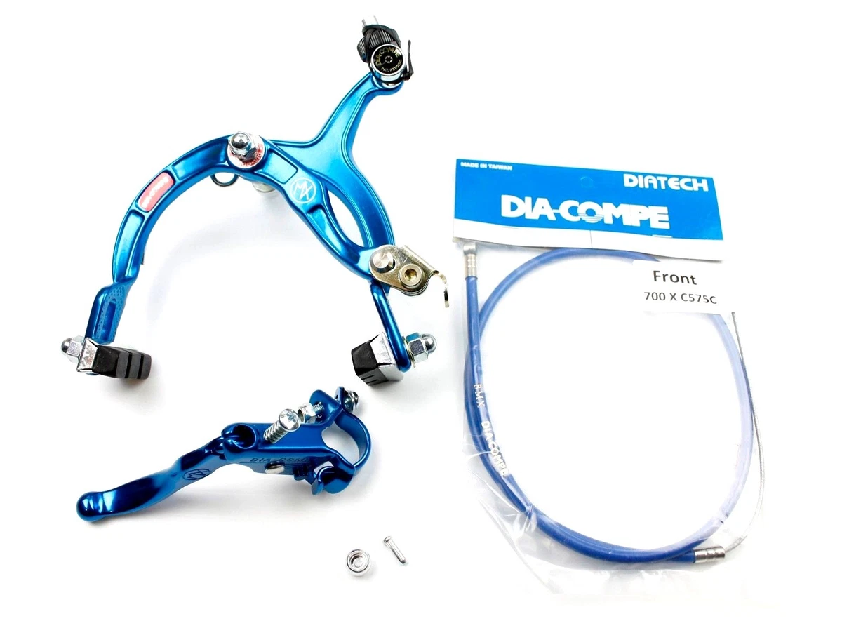 Genuine Dia Compe MX1000 MX121 Front Brake Kit Dark Blue Suits