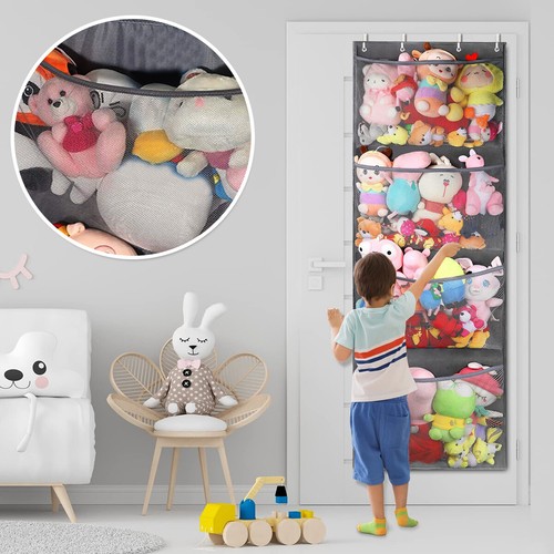 Stuffed Animal Storage Bag Over The Door Stuff Animals Organizer)( - Picture 12 of 12