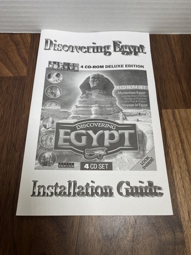 Discovering Egypt 4 CD-Rom Set Big Box PC Computer Software Topics Entertainment - Picture 9 of 9