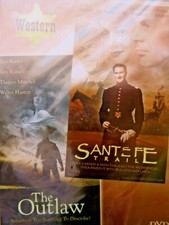 The Outlaw & Santa Fe Trail Double Feature DVD Western Walter Huston Film Movie