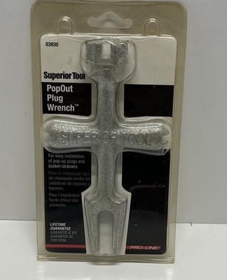Plumbing Superior Tool Pop-Up Plug Wrench