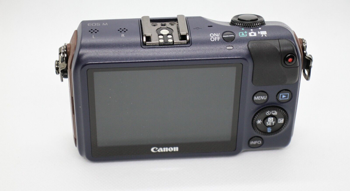 Canon EOS M Digital Camera Bay Blue with EF-M18-55mm lens set