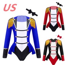 Kids Girls Circus Ringmaster Halloween Cosplay Costume Outfit Party Dress Up