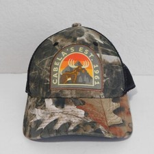 Cabela's Youth Trucker Hat Hunting Camo Moose EST 1961 Logo