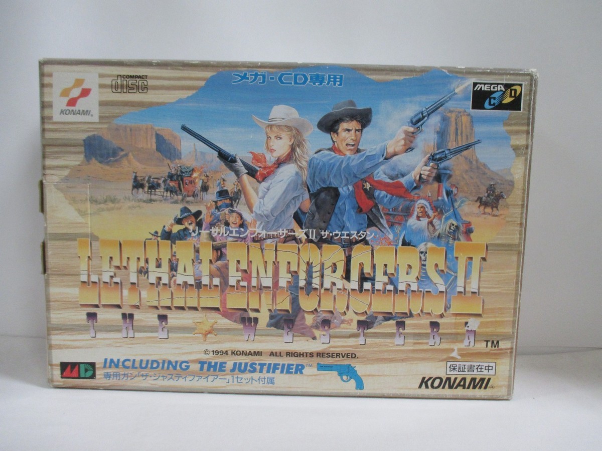 Mega CD - LETHAL ENFORCERS 2 JUSTIFIER GUN & GAME - inc all