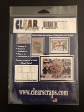 Clear Scraps Stamp it Card Making Scrapbooking Send It Clear X-mas Tree Stencil