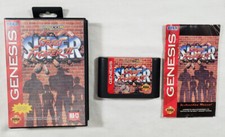 Super Street Fighter II 2 AUTHENTIC Genesis COMPLETE Capcom Case, Manual Sega