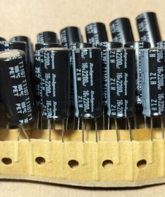 #ad Japan Rubycon 2200uf 16v Radial Capacitor 16v2200uf Low ESR Replacing 10v 6.3v $14.99