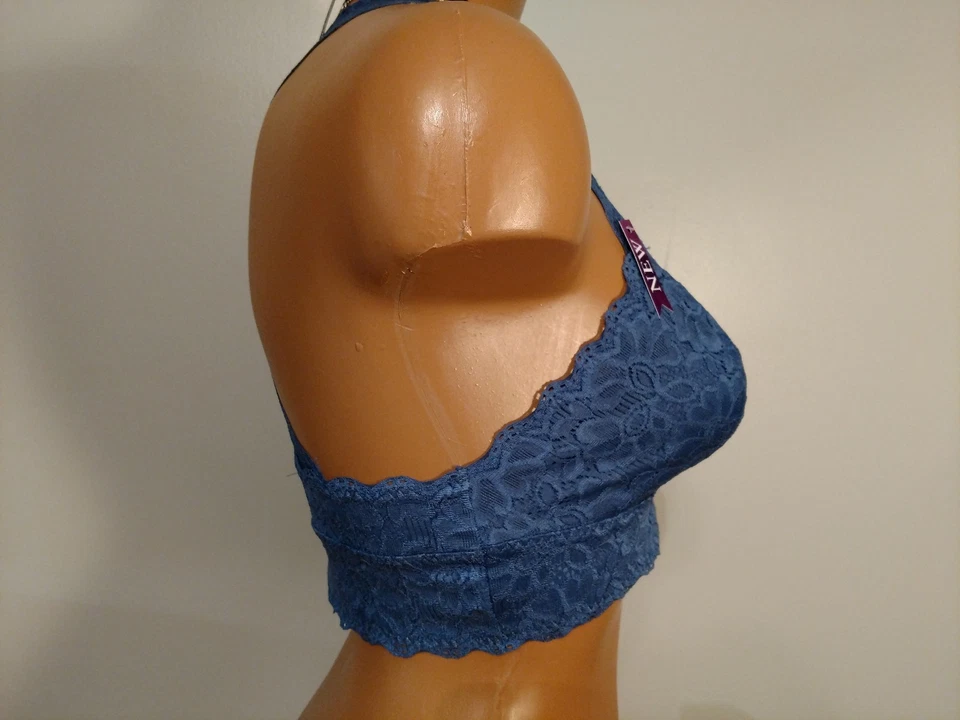 Apt 9 без подкладки Wirefree кружевной спортивный бюстгальтер, ZA71B200Z, лунный синий, средний - Изображение 3 из 4
