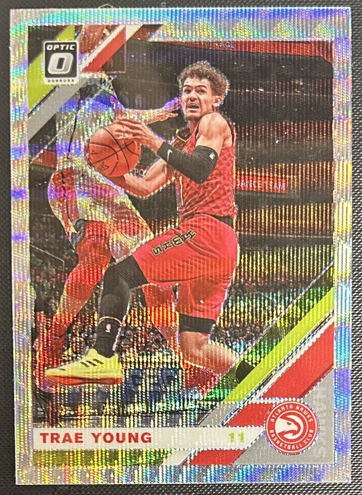 Trae Young 2019-20 Panini Donruss Optic Silver Wave #2 Hawks Free Shipping