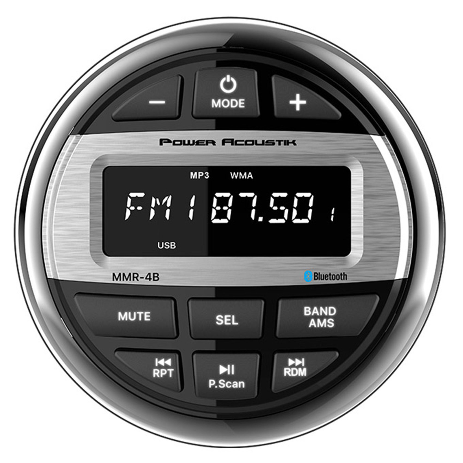 Морской ресивер Power Acoustik MMR-4B Bluetooth4 Колонки MB Quart 65 Black