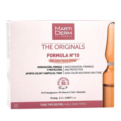Martiderm Formula Nº10 HD Color Touch SPF30 10 ampoules