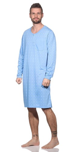 Herren Nachthemd langarm Sleepshirt; Gr. M L XL 2XL - Bild 12 von 16