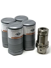 4pcs HSK63A-ER32 Longer 4" Collet Chucks Balanced G2.5/24000rpm #HSK63A-ER32-4"