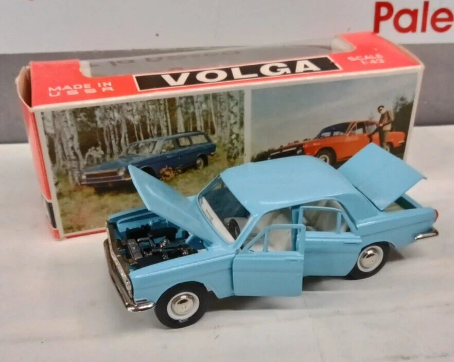 VOLGA GAZ 24 1/43 - BLU CHIARO MADE IN USSR - Immagine 4 di 4