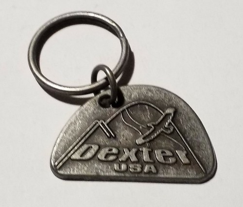 Dexter Shoe Company Collectible Vintage Embossed Pewter Keychain Made In USA! - 第 1/6 張圖片