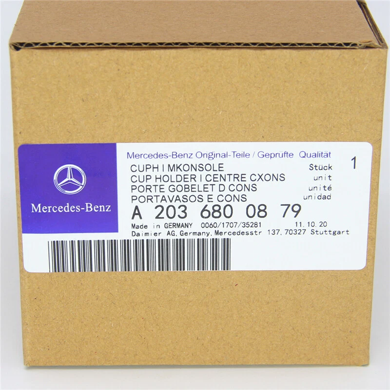 Portavasos negro 2036800879 para Mercedes Benz W203 C320 C240 C230 2001-2004 Foto 2 de 4