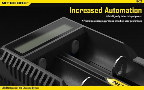 Nitecore UM20 2-SLOT Digital USB Charger - Picture 6 of 12