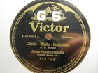 1914 VERNON & IRENE CASTLE HOUSE ORCHESTRA Esmeralda Cecile Hesitation VICTOR. — photo 2