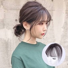 3D Air Bangs Hair Topper Extension Seamless Thin Neat Air Bangs MSOZ