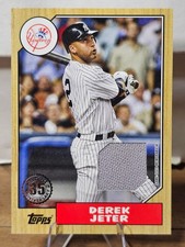 2022 Topps Series 1 - 1987 Topps Baseball Relics Derek Jeter #87R-DJ (MEM)