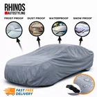 Heavy Duty Waterproof Car Cover Cotton Lined All Weather Protection Size Medium