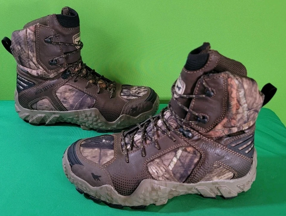 Irish Setter Insulated VAPRTREK 8" WP Hunting Boots, Mossy Oak Camo Women's 10.5 - Image 3 of 4