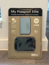 WESTERN DIGITAL MY PASSPORT ELITE 320 GB PORTABLE HARD DRIVE BRAND NEW SEALED