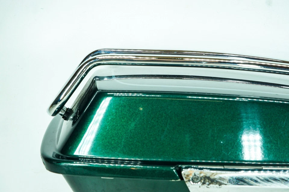 Harley Electra Classic Touring 97 izquierda 1 alforja equipaje rayada sin llave 1373 Foto 3 de 4