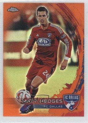 2014 Topps Chrome MLS Retail Orange Refractor 7/75 Matt Hedges #30 0c2