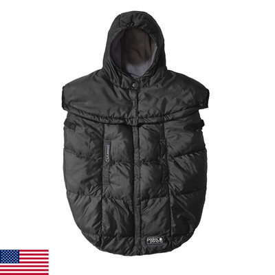 7AM Pookie Poncho Cover for Baby Carrier - Water Repellent, Ultra Soft Micro-Fle