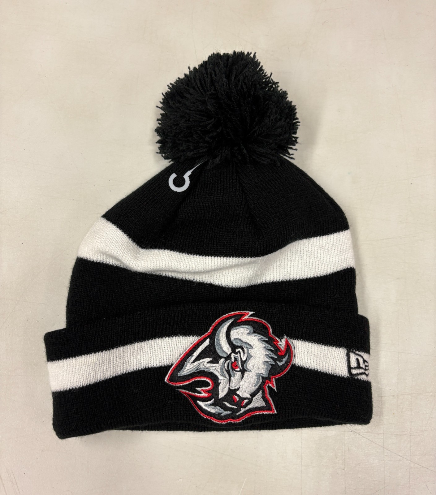 Buffalo Sabres Vintage Winter Hat Cap Knit Beanie Goathead New Era Black New