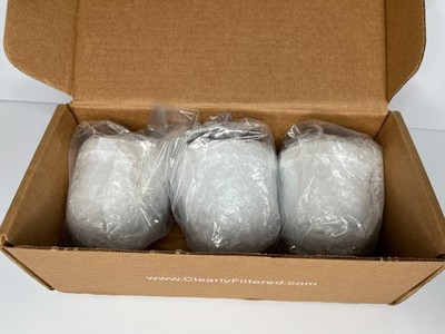 Clearly Filtered Water Pitcher Box of 3 Replacement Filters - New in Open Box