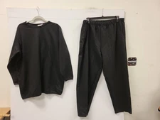 Woman Within Lounge Set 1X Black 2 Piece Plus Size Sleepwear Pajama Top Pants