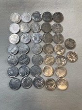 1988 to 1998 Spain 1 Peseta Aluminum Coin  King Juan Carlos I  - Lot of 37