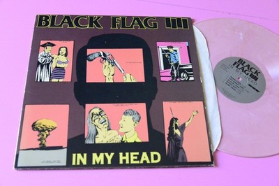 BLACK FLAG LP IN MY HEAD US 1990 PINK VINYL NM !!!!!!!!!!