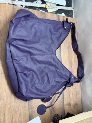 Lila Damen Schultertasche Hobo Bag Quaste Vintage Sammler gebraucht