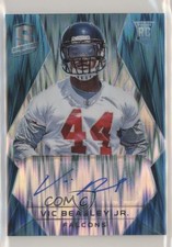 2015 Panini Spectra Rookie Neon Blue Prizm /50 Vic Beasley Jr #230 Auto 02rn